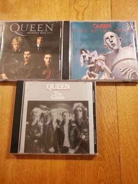3 QUEEN Music Cds The Game & News Of The World & Greatest Hits Lot